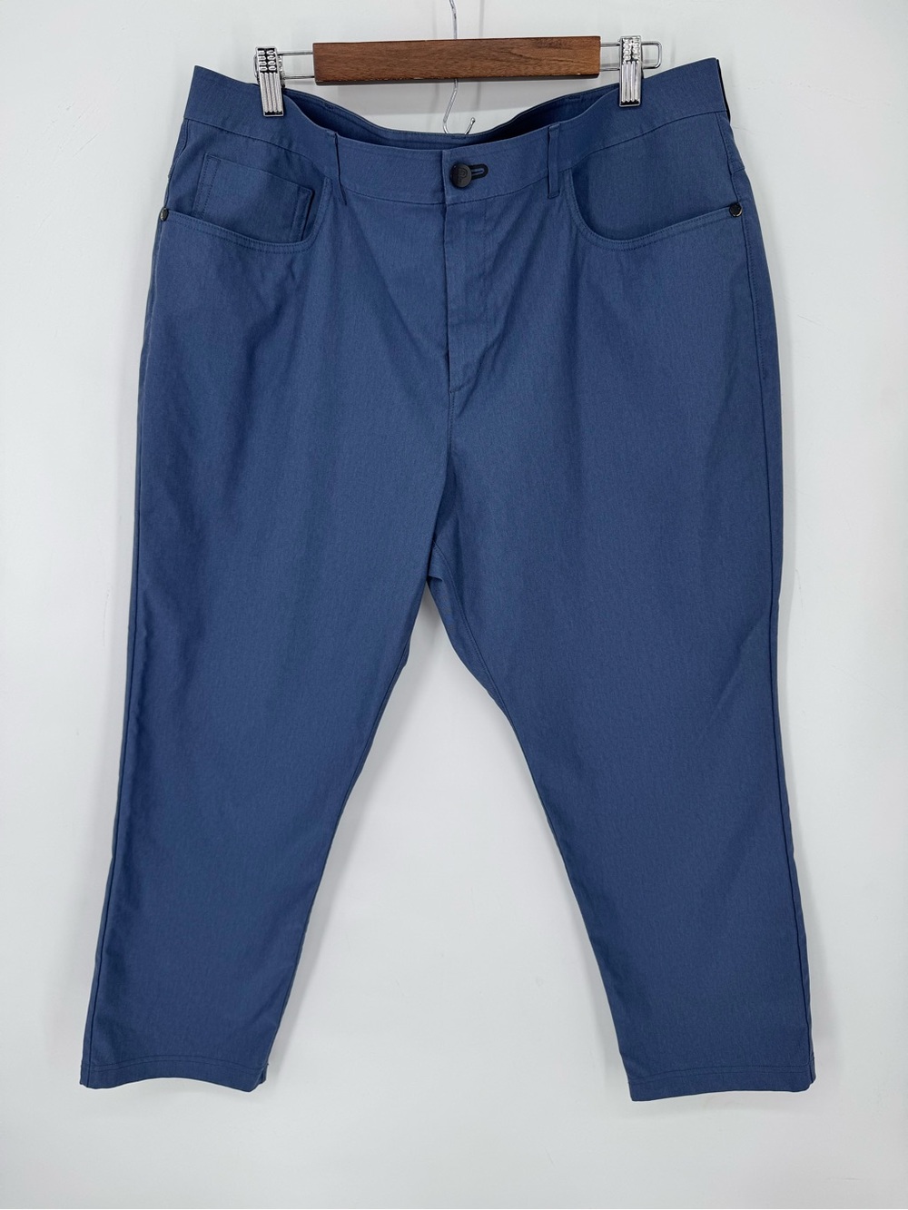 Public Rec Men's Dress Pants in Slate Blue Size 40 Waist + 28 Length
